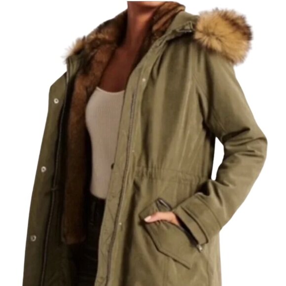 Abercrombie & Fitch Olive Green Ultra 3-In-1 Multi-Wear Parka - Picture 5 of 11